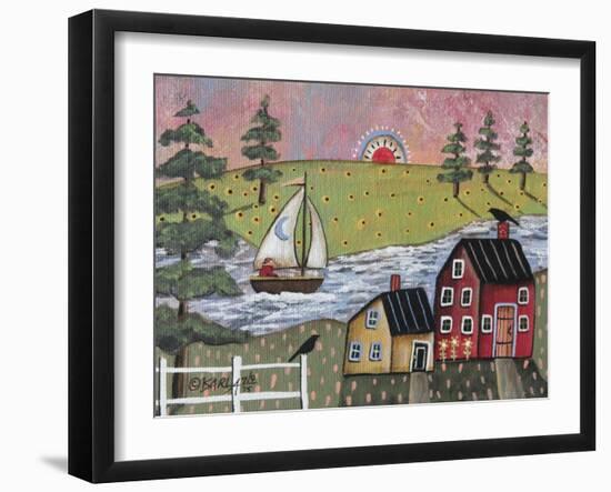 Sailing 1-Karla Gerard-Framed Giclee Print