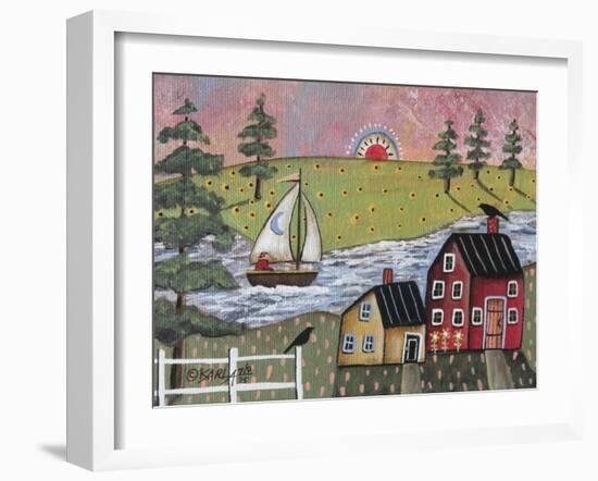 Sailing 1-Karla Gerard-Framed Giclee Print