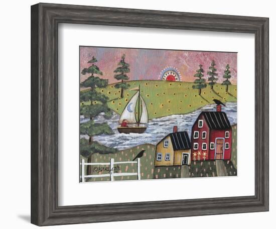 Sailing 1-Karla Gerard-Framed Giclee Print