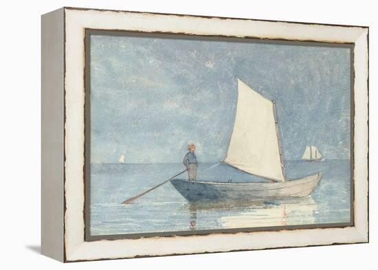 Sailing a Dory, 1880-Winslow Homer-Framed Premier Image Canvas