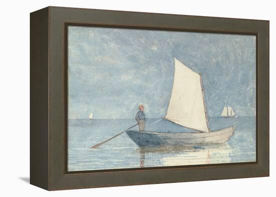 Sailing a Dory, 1880-Winslow Homer-Framed Premier Image Canvas