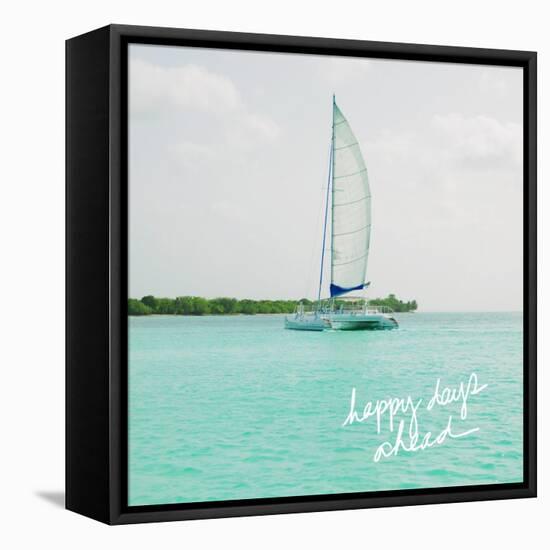 Sailing Along the Island I-Acosta-Framed Stretched Canvas