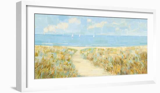 Sailing at Sandy Bay-Hazel Barker-Framed Giclee Print