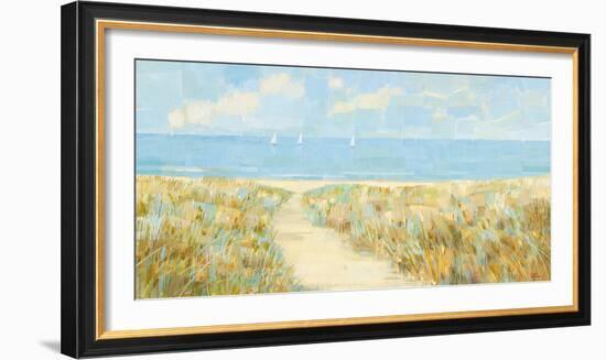 Sailing at Sandy Bay-Hazel Barker-Framed Giclee Print