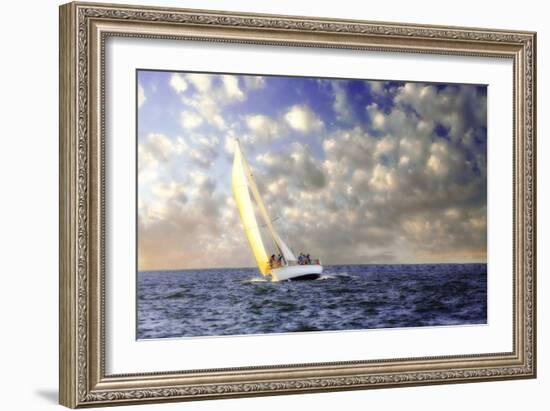 Sailing at Sunrise I-Alan Hausenflock-Framed Photographic Print