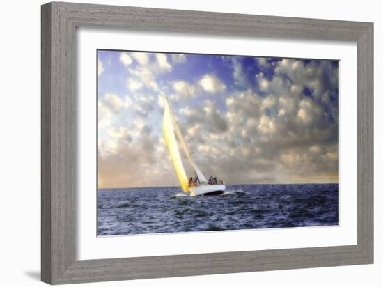 Sailing at Sunrise I-Alan Hausenflock-Framed Photographic Print