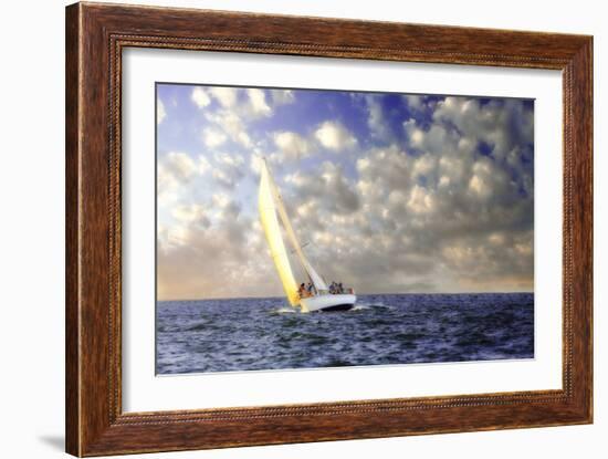 Sailing at Sunrise I-Alan Hausenflock-Framed Photographic Print