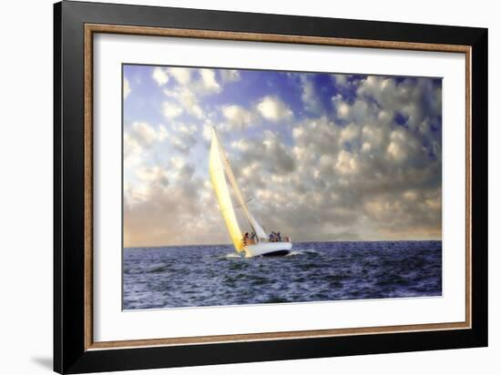 Sailing at Sunrise I-Alan Hausenflock-Framed Photographic Print