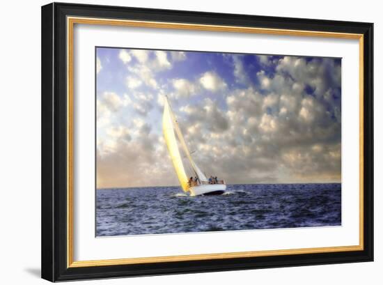 Sailing at Sunrise I-Alan Hausenflock-Framed Photographic Print