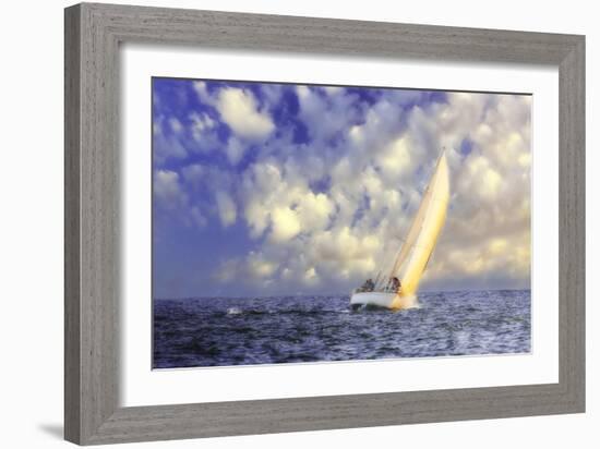 Sailing at Sunrise II-Alan Hausenflock-Framed Photographic Print