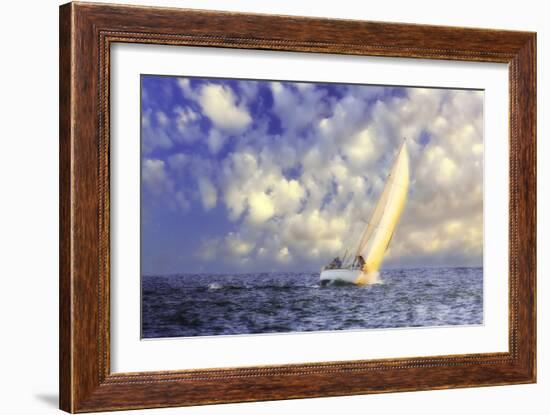 Sailing at Sunrise II-Alan Hausenflock-Framed Photographic Print