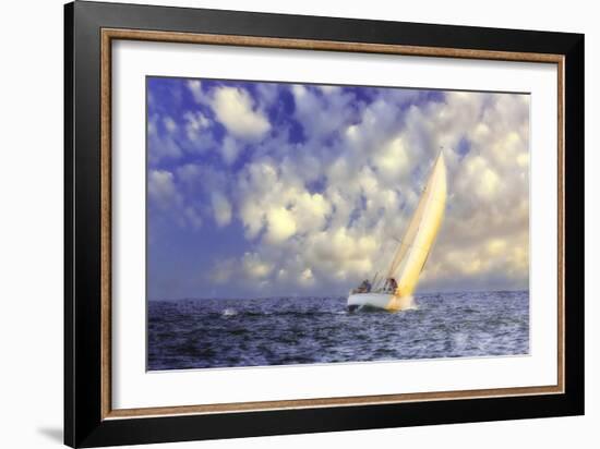 Sailing at Sunrise II-Alan Hausenflock-Framed Photographic Print