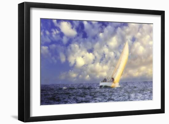 Sailing at Sunrise II-Alan Hausenflock-Framed Photographic Print