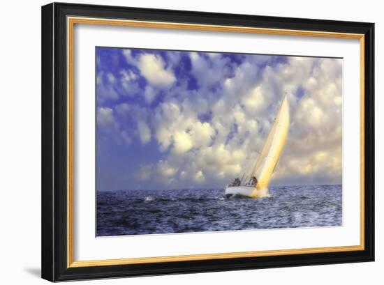 Sailing at Sunrise II-Alan Hausenflock-Framed Photographic Print