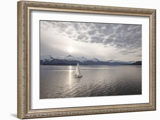 Sailing at Sunset, Alaska ‘09-Monte Nagler-Framed Photographic Print