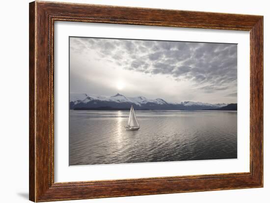 Sailing at Sunset, Alaska ‘09-Monte Nagler-Framed Photographic Print