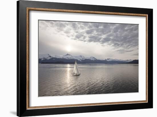 Sailing at Sunset, Alaska ‘09-Monte Nagler-Framed Photographic Print