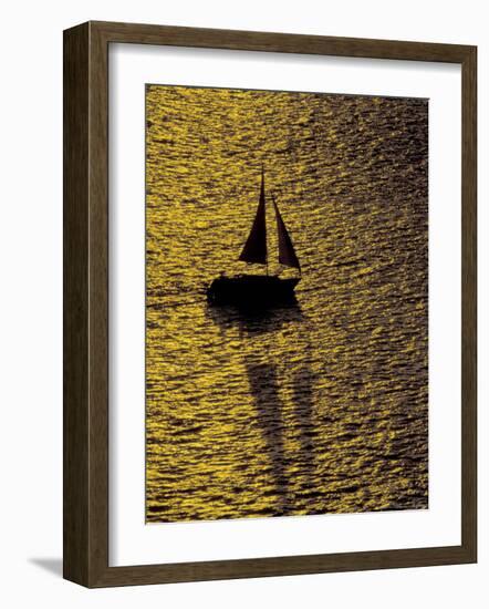 Sailing at Sunset, Ft Myers, Florida, USA-Maresa Pryor-Framed Photographic Print