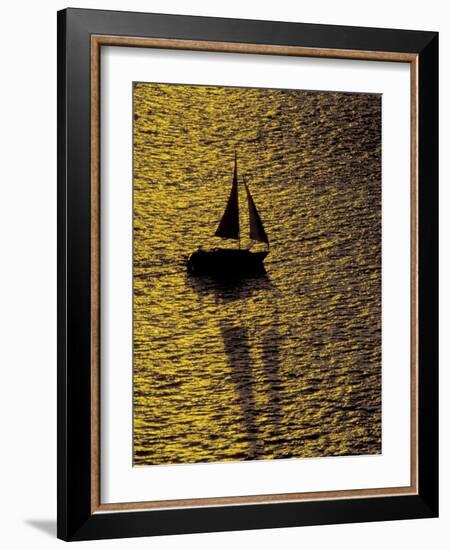 Sailing at Sunset, Ft Myers, Florida, USA-Maresa Pryor-Framed Photographic Print