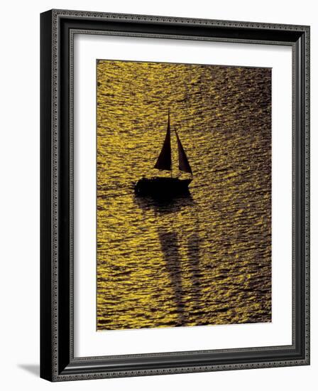 Sailing at Sunset, Ft Myers, Florida, USA-Maresa Pryor-Framed Photographic Print