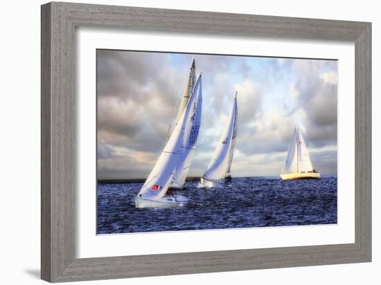 Sailing at Sunset I-Alan Hausenflock-Framed Photographic Print