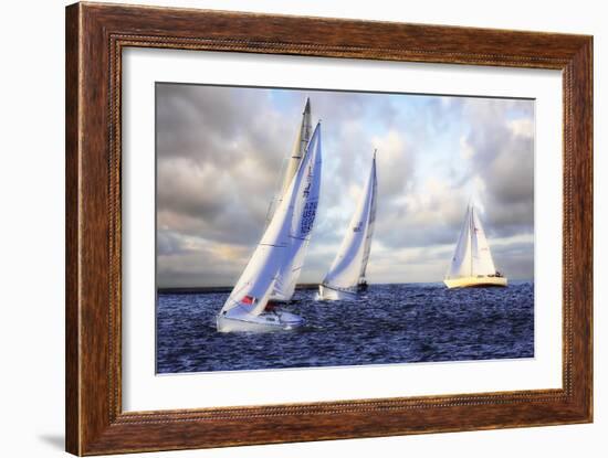 Sailing at Sunset I-Alan Hausenflock-Framed Photographic Print