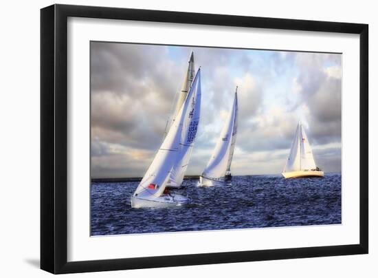 Sailing at Sunset I-Alan Hausenflock-Framed Photographic Print