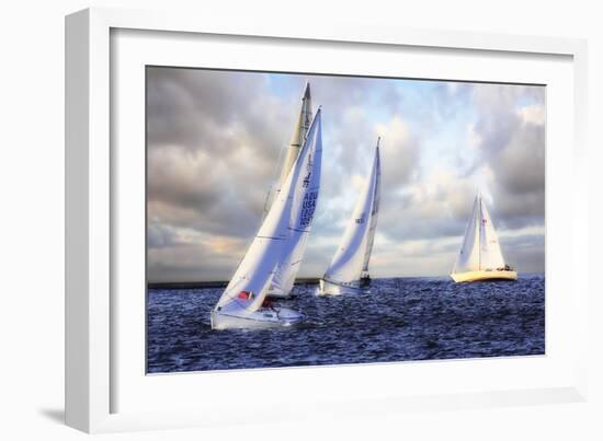 Sailing at Sunset I-Alan Hausenflock-Framed Photographic Print