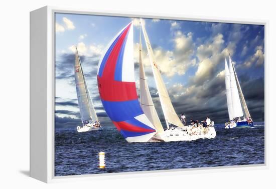 Sailing at Sunset II-Alan Hausenflock-Framed Premier Image Canvas