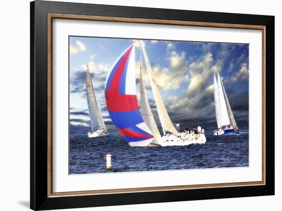 Sailing at Sunset II-Alan Hausenflock-Framed Photographic Print