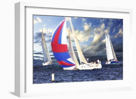 Sailing at Sunset II-Alan Hausenflock-Framed Photographic Print