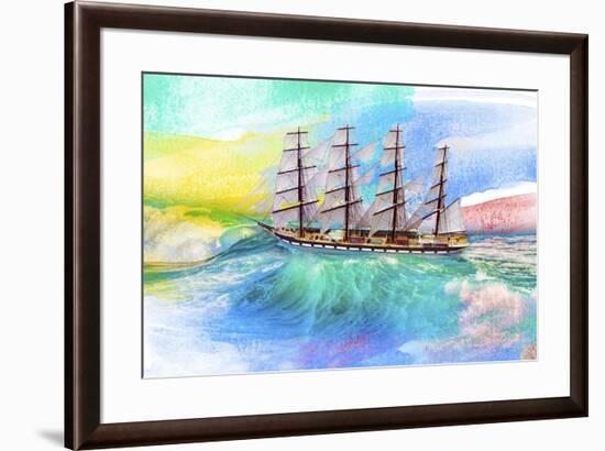 Sailing Away 4-Ata Alishahi-Framed Giclee Print