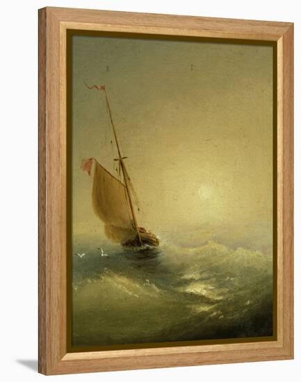 Sailing Barge at Sunset, 1856-Ivan Konstantinovich Aivazovsky-Framed Premier Image Canvas