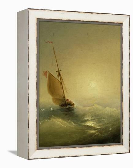 Sailing Barge at Sunset, 1856-Ivan Konstantinovich Aivazovsky-Framed Premier Image Canvas