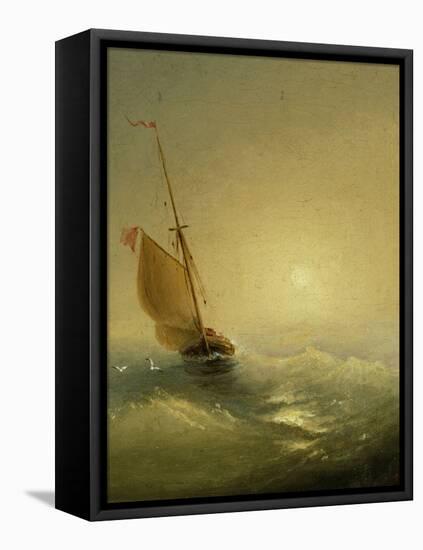 Sailing Barge at Sunset, 1856-Ivan Konstantinovich Aivazovsky-Framed Premier Image Canvas