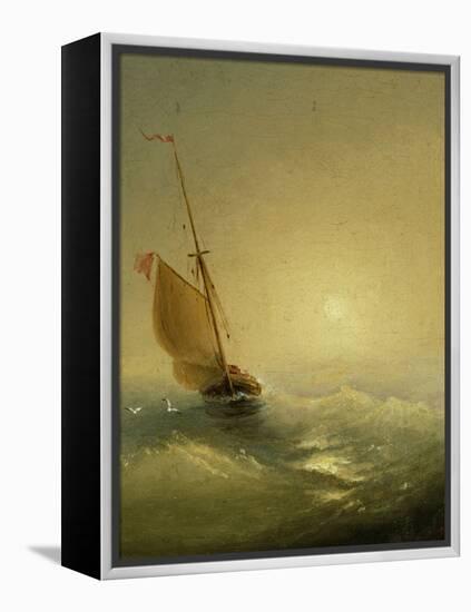 Sailing Barge at Sunset, 1856-Ivan Konstantinovich Aivazovsky-Framed Premier Image Canvas