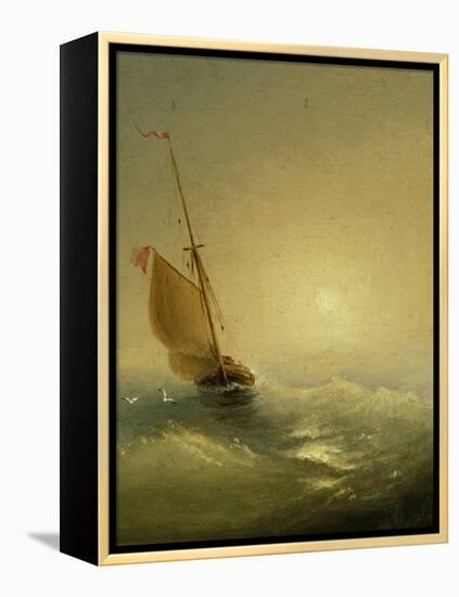 Sailing Barge at Sunset, 1856-Ivan Konstantinovich Aivazovsky-Framed Premier Image Canvas