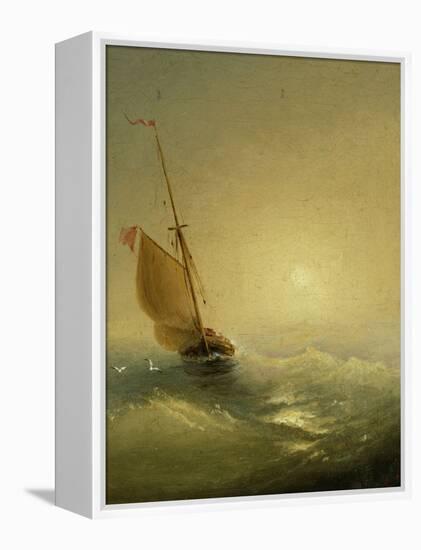 Sailing Barge at Sunset, 1856-Ivan Konstantinovich Aivazovsky-Framed Premier Image Canvas