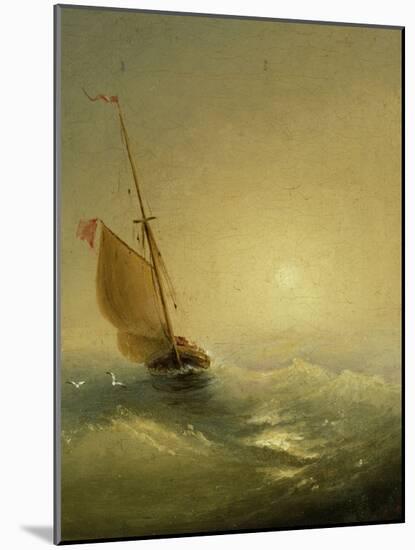 Sailing Barge at Sunset, 1856-Ivan Konstantinovich Aivazovsky-Mounted Giclee Print