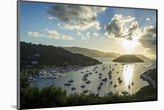 Sailing boat harbour on the West End of Tortola, British Virgin Islands, West Indies, Caribbean, Ce-Michael Runkel-Mounted Photographic Print