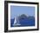 Sailing Boat with the Semaphore Lighthouse Behind, Iles Sanguinaires, Island of Corsica, France-Thouvenin Guy-Framed Photographic Print