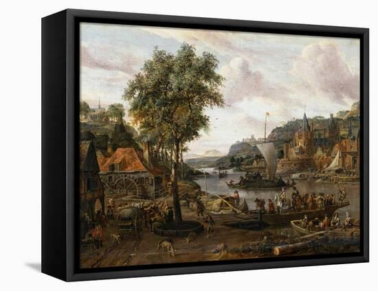 Sailing Boats, 17th or Early 18th Century-Abraham Storck-Framed Premier Image Canvas