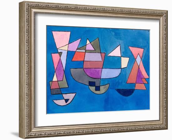 Sailing Boats, 1927-Paul Klee-Framed Art Print