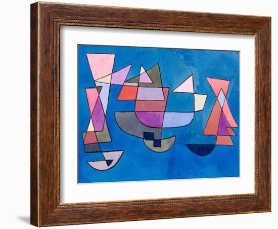 Sailing Boats, 1927-Paul Klee-Framed Art Print