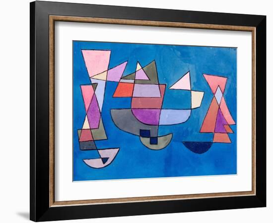 Sailing Boats, 1927-Paul Klee-Framed Art Print