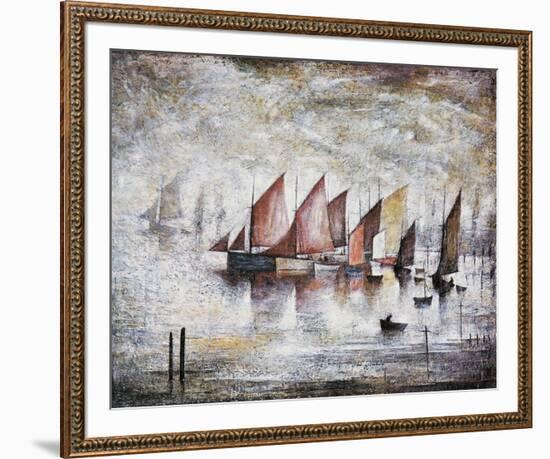 Sailing Boats, 1930-Laurence Stephen Lowry-Framed Giclee Print