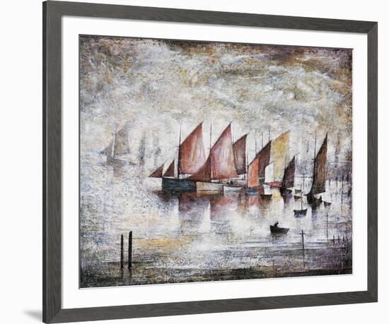 Sailing Boats, 1930-Laurence Stephen Lowry-Framed Giclee Print