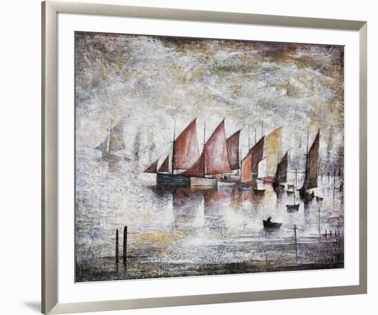 Sailing Boats, 1930-Laurence Stephen Lowry-Framed Giclee Print