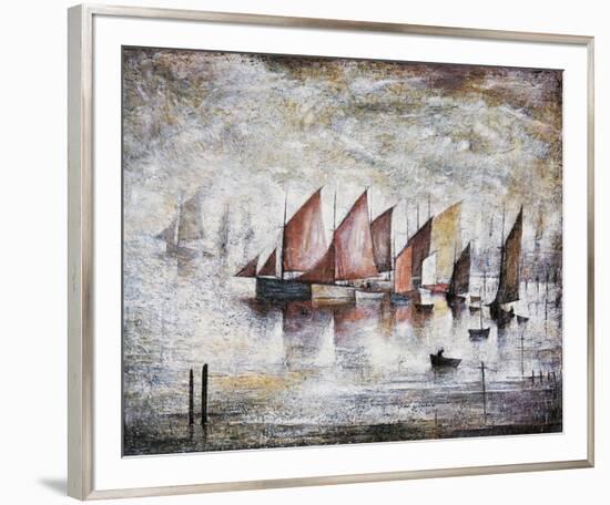 Sailing Boats, 1930-Laurence Stephen Lowry-Framed Giclee Print