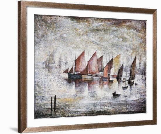 Sailing Boats, 1930-Laurence Stephen Lowry-Framed Giclee Print